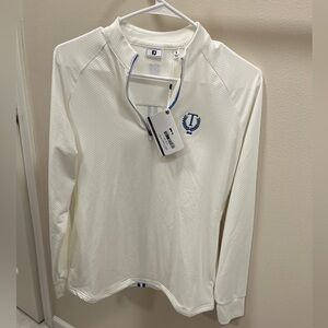 FootJoy Ladie’s White quarter zip- small- NWT!